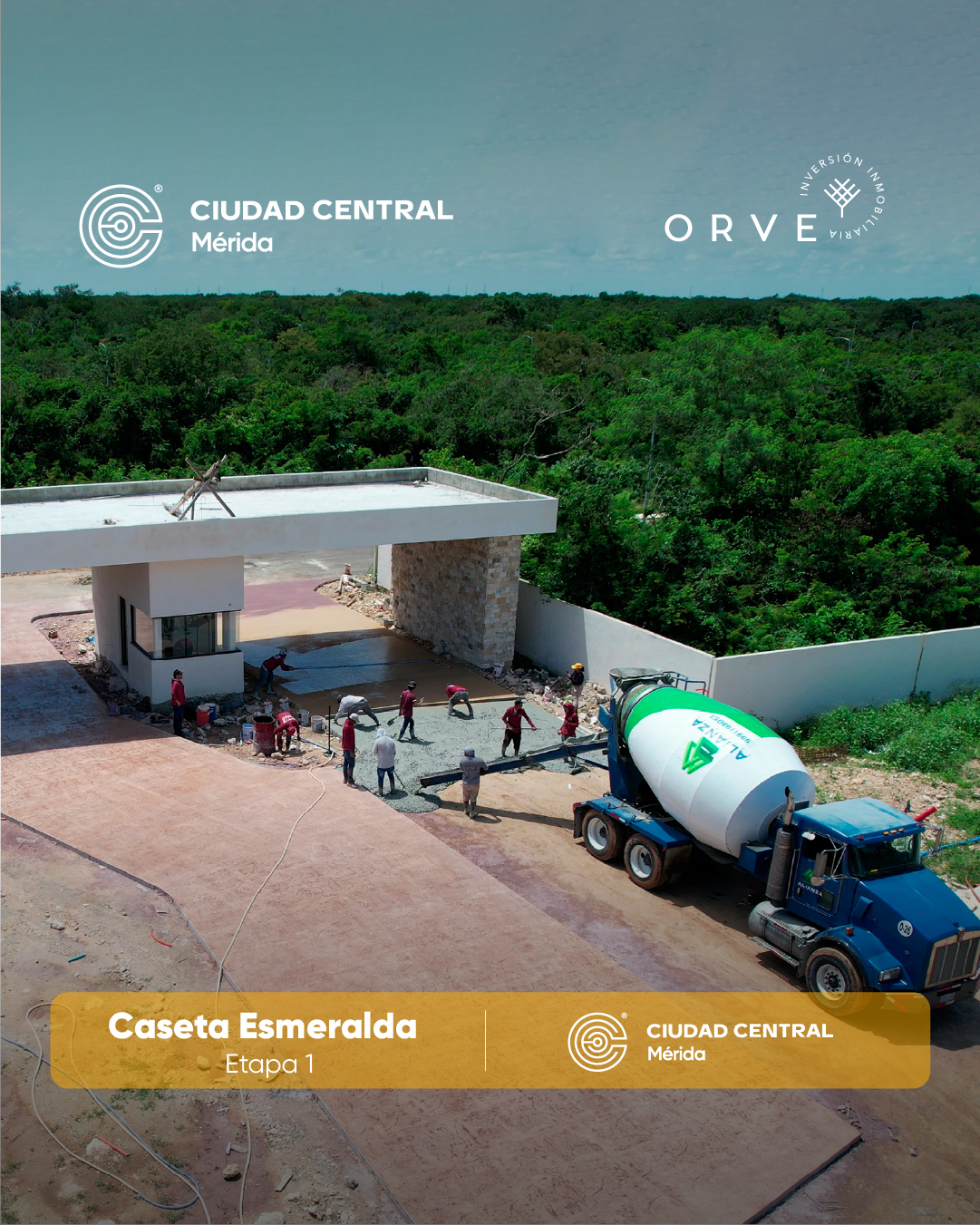 Ciudad Central Mérida Avance de obra agosto-06