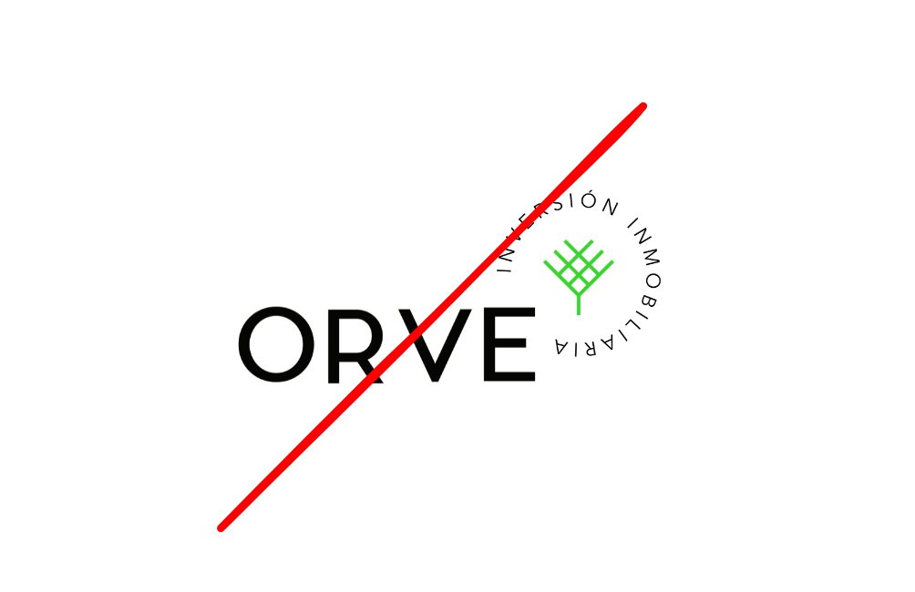 Logotipo de Grupo Orve con las letras de ORVE pegadas